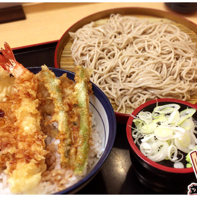 立ち蕎麦行脚「てんや立石店の小天丼そばセット」