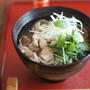 冷やし肉蕎麦。