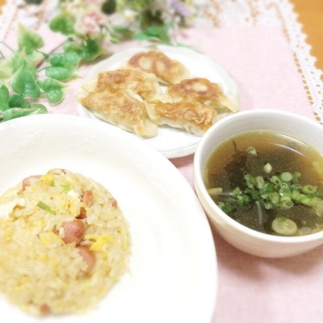 炒飯、ぎょうざ、スープ、240円 今日のパル！