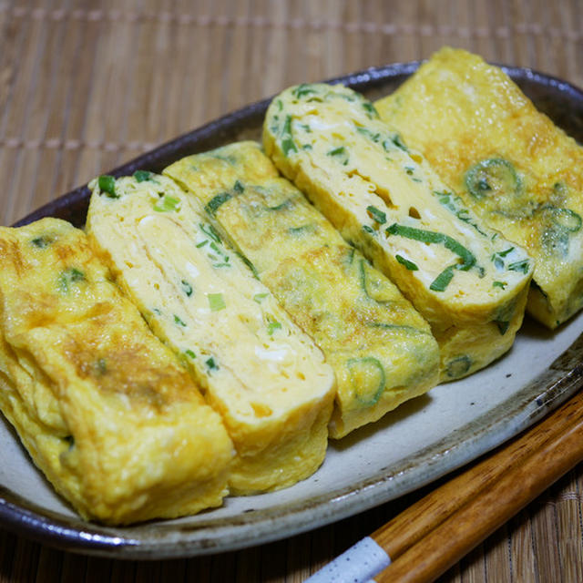 さぁ今日から普通の味「ねぎたっぷり塩玉子焼き」&「夫婦二人のお節はこんなもん」