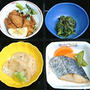 鰆のつけ焼き、がんもどきの煮物他の弁当