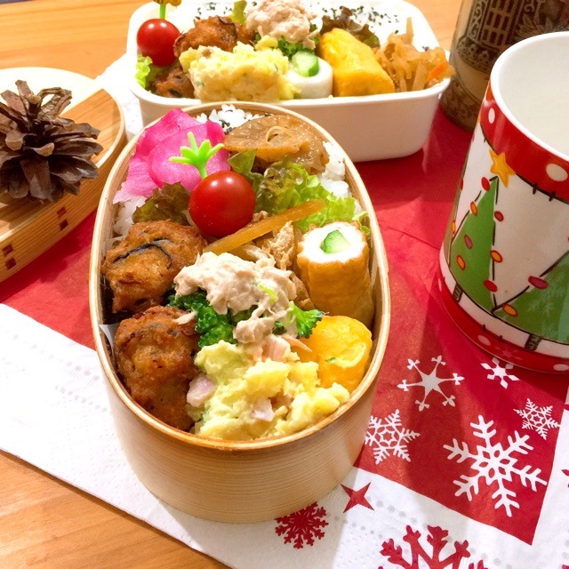鶏ひきとひじき団子弁当