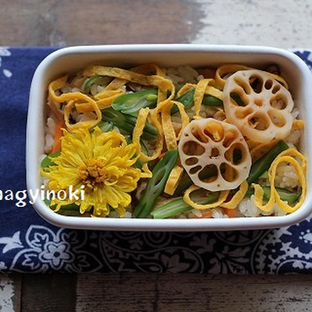 花咲く華やか弁当ではじまった一週間。
