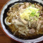 今朝の麺は珍しい「鶏きのこうどん」