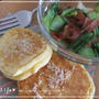 今朝のプチホットケーキのレシピです☆