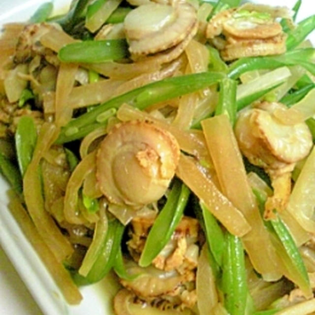 味付けはめんつゆで☆ベビーほたて炒め