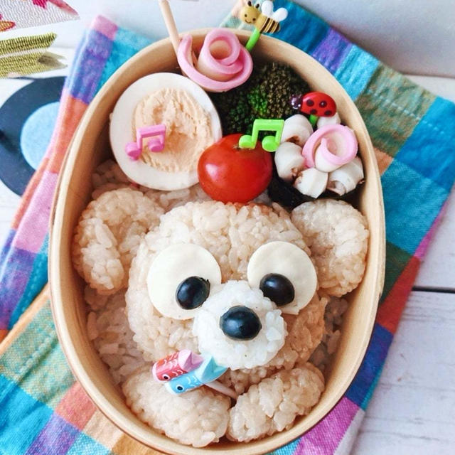 めんつゆごはんでダッフィーおにぎり弁当【わっぱ弁当】