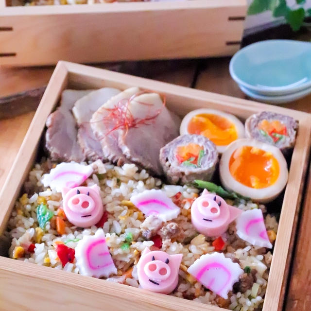 炒飯チャーシュー弁当＊