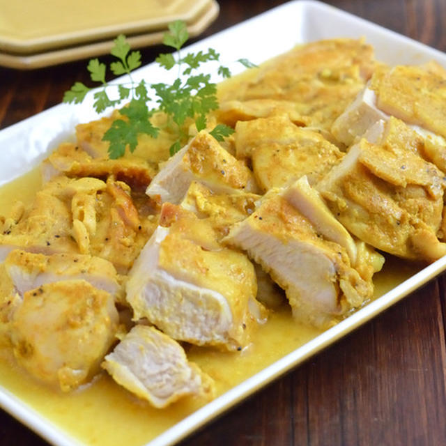バタミルカレーチキン。【レンジで10分・作り置きにも】