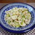 塩昆布のパスタ③クリームソース