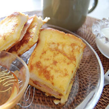 チーズとベーコンのフレンチトースト
