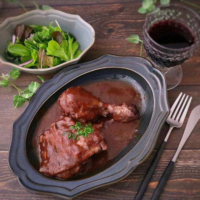 鶏肉のワイン煮