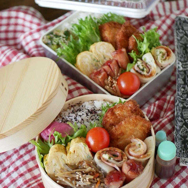 孫2人のお弁当