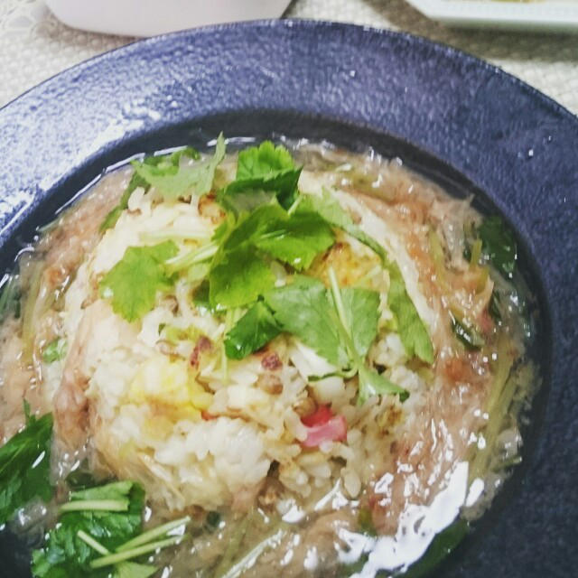まぐろ出汁かけとろーり炒飯