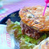 ソルガムきびで～ヒジキの牛肉バーガーパンケーキ ～ ＆音楽アプリ