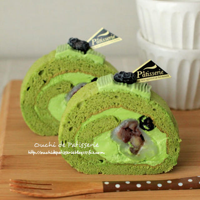 抹茶大福ロールケーキ