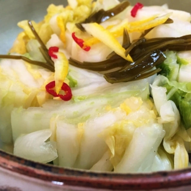 白菜を干して漬けて♪