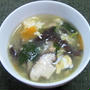 鶏肉と野菜の中華風かき玉スープ
