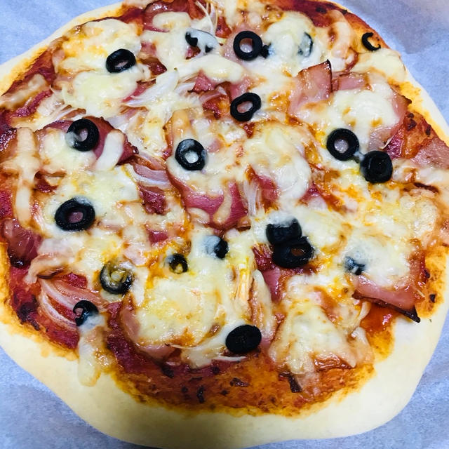 初めてのピザ
