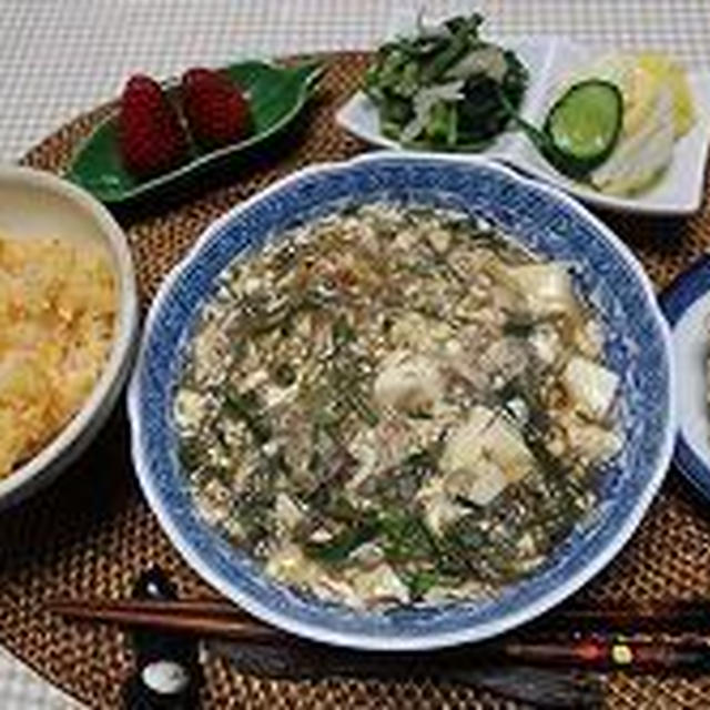 鯖缶で麻婆豆腐（レンチンで出来ちゃう）