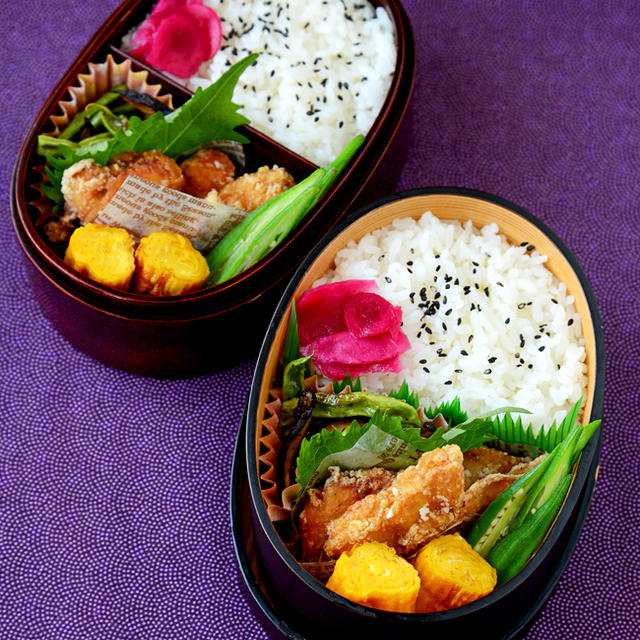 【家弁】ささみのカレー風味から揚げのお弁当