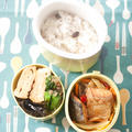 お弁当『玉子かけ醤油で、鮭の南蛮漬けなどもろもろのおかず』
