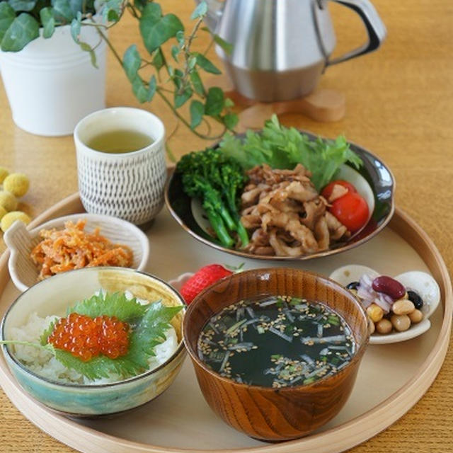 小さなおかずいろいろな昼ごはん