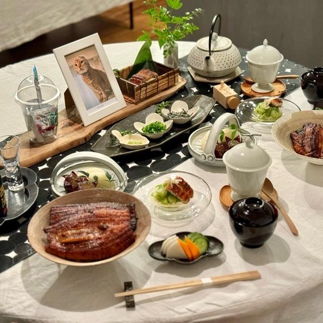 ひなちゃんと、うなぎの宴の夜ごはん