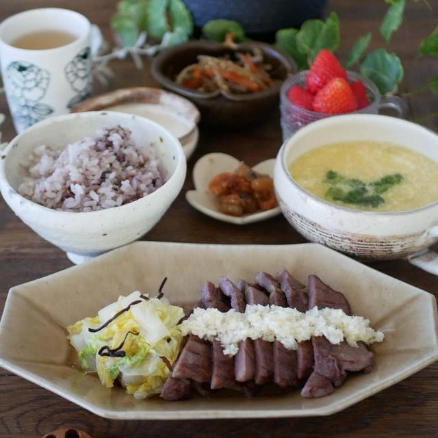 大満足の牛タン定食