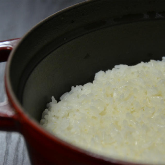 ストウブで「炊飯」