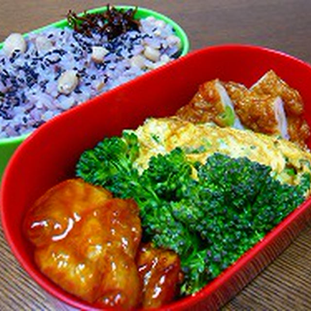 『ピリ辛ポークチャップ』のお弁当♪