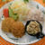 昼cafe☆キャベツ入りメンチカツランチ【レシピ】雨の日の思い出