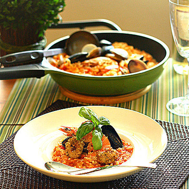 Seafood Tomato Risotto