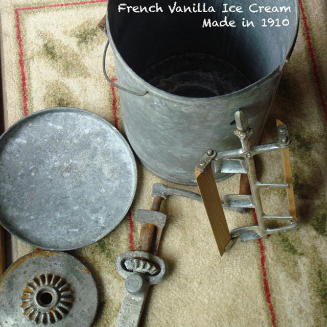 1910年製マシーンで作るFrench Vanilla Ice Cream