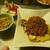 夕飯（新じゃがのミートソースかけ）