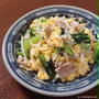 小松菜の卵炒め | お酒ひとふりで旨みアップ！