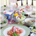 【レシピ】海老のトマトクリームパスタ。と　献立。と　私じゃない春と3人分日曜日。