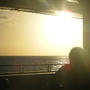 ハワイ日記　船上での夕日