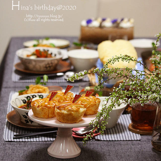 【献立】ひなのお誕生日ご飯＠2020。～18歳おめでと！～