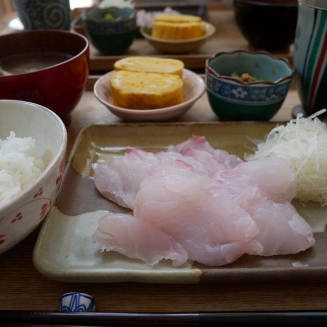 マハタのお刺身定食#本日のおうちごはん