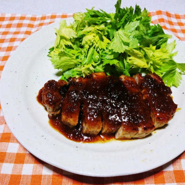 【晩御飯のご提案】”トンテキ(レモンジンジャーソース)”