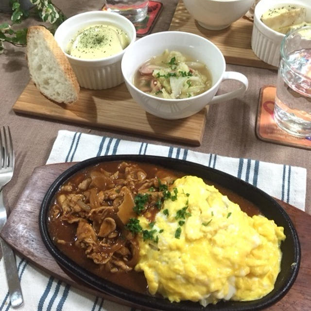 急いで作った晩ごはん…試合3日前の献立