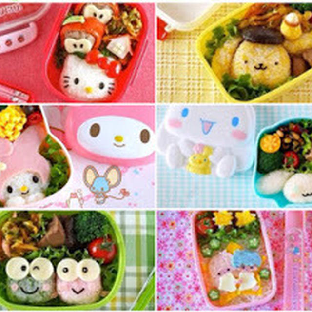 Top 6 Hello Kitty and Friends Bento Lunch Box (Kawaii Recipes) | Japanese Cooking Video Recipe