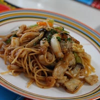 スパイス大使☆GABANセボリーで♪シーフードナポリタン☆