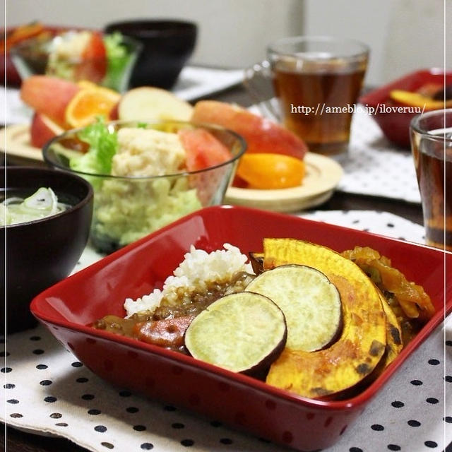 「お土産」その後。～焼き野菜のっけカレー～