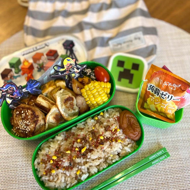熱中症対策しつつの塾弁当 お友達とプールへ