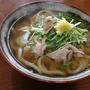 今朝の麺は「豚と水菜のはりはりうどん」