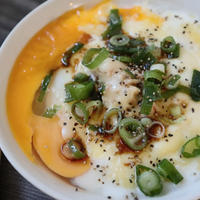 毎日の食卓におかゆを食べよう＾＾はくばく発芽玄米おかゆアレンジで大満足朝ごはん