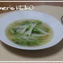 切り方を変えて楽しむ『白菜のスープ』