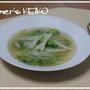 切り方を変えて楽しむ『白菜のスープ』